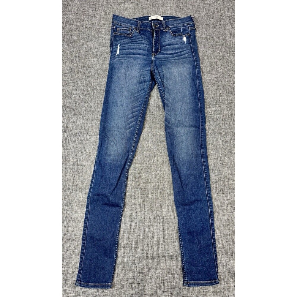 Abercrombie Fitch Jeans Womens 6L 28/33 Blue Skinny HighRise Medium Wash Stretch
